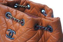 画像をギャラリービューアに読み込む, CHANEL シャネル ガブリエルドゥ マトラッセ バックパック リュック A94485 26番台 オレンジ シルバーゴールド金具 美品 中古 62924