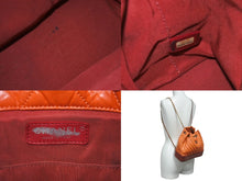 画像をギャラリービューアに読み込む, CHANEL シャネル ガブリエルドゥ マトラッセ バックパック リュック A94485 26番台 オレンジ シルバーゴールド金具 美品 中古 62924