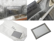 画像をギャラリービューアに読み込む, Christian Dior クリスチャンディオール ハンドバッグ ビーズ 09BM-1003 2003年 ガリアーノ シルク ホワイト シルバー金具 中古 62929
