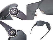 画像をギャラリービューアに読み込む, 極美品 CHANEL シャネル サングラス 6028 C.124/87 110 3N 2000's ココマーク ブラック シルバー金具 中古 62936