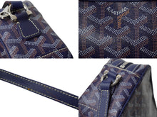 画像をギャラリービューアに読み込む, GOYARD ゴヤール ブラック カップヴェール PM 斜め掛けショルダーバッグ ポシェット ネイビー 美品 中古 62939