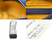 画像をギャラリービューアに読み込む, GOYARD ゴヤール ブラック カップヴェール PM 斜め掛けショルダーバッグ ポシェット ネイビー 美品 中古 62939