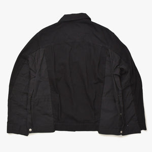 SACAI サカイ ヒッコリーストライプ ブルゾン 2022年春夏コレクション 22-02787M コットン ナイロン ブラック サイズ2 美品 中古 4a006294