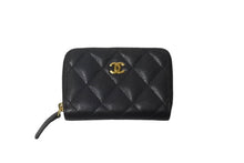 画像をギャラリービューアに読み込む, 極美品 CHANEL シャネル マトラッセ コインケース 29番台 AP0216 キャビアスキン ブラック ゴールド金具 中古 62967