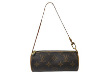 Load image into Gallery viewer, LOUIS VUITTON ルイヴィトン パピヨンポーチ モノグラム ブラウン ゴールド金具 美品 中古 62969