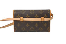 画像をギャラリービューアに読み込む, LOUIS VUITTON ルイヴィトン ウエスト ショルダーバッグ M51855 モノグラム ポシェットフロランティーヌ ブラウン 美品 中古 62971