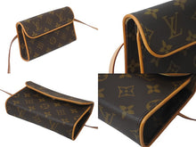 画像をギャラリービューアに読み込む, LOUIS VUITTON ルイヴィトン ウエスト ショルダーバッグ M51855 モノグラム ポシェットフロランティーヌ ブラウン 美品 中古 62971