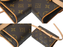画像をギャラリービューアに読み込む, LOUIS VUITTON ルイヴィトン ウエスト ショルダーバッグ M51855 モノグラム ポシェットフロランティーヌ ブラウン 美品 中古 62971