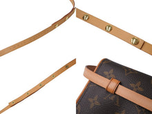 画像をギャラリービューアに読み込む, LOUIS VUITTON ルイヴィトン ウエスト ショルダーバッグ M51855 モノグラム ポシェットフロランティーヌ ブラウン 美品 中古 62971