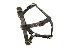 画像をギャラリービューアに読み込む, 極美品 GUCCI グッチ 犬用ハーネス XSサイズ ドッグ 692965 GG PVC レザー ベージュ ゴールド金具 中古 62975