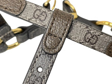 画像をギャラリービューアに読み込む, 極美品 GUCCI グッチ 犬用ハーネス XSサイズ ドッグ 692965 GG PVC レザー ベージュ ゴールド金具 中古 62975