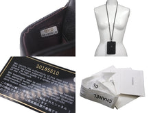 Load image into Gallery viewer, 新品未使用品 CHANEL シャネル キャビアスキン カードケース チェーン付き ココマーク ブラック シルバー金具 黒 30番台 中古 62976