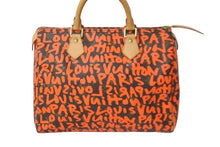 画像をギャラリービューアに読み込む, 極美品 LOUIS VUITTON ルイヴィトン M93705 スピーディ30 オランジュ モノグラム グラフィティ オレンジ ゴールド金具 中古 62977