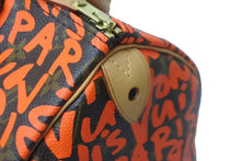 画像をギャラリービューアに読み込む, 極美品 LOUIS VUITTON ルイヴィトン M93705 スピーディ30 オランジュ モノグラム グラフィティ オレンジ ゴールド金具 中古 62977
