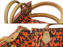 画像をギャラリービューアに読み込む, 極美品 LOUIS VUITTON ルイヴィトン M93705 スピーディ30 オランジュ モノグラム グラフィティ オレンジ ゴールド金具 中古 62977