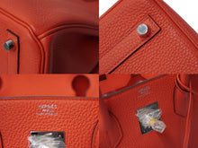 Load image into Gallery viewer, 未使用 HERMES エルメス ハンドバッグ バーキン 30 C刻 シルバー金具 トリヨンクレマンス ローズジャイプール 中古 62978