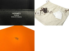 Load image into Gallery viewer, 極美品 激レア HERMES エルメス ハンドバッグ バーキン 35 フレイフレイ Z刻 シルバー金具 ブラック ホワイト スイフト×ツイルアッシュ 中古 62981