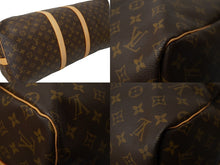 画像をギャラリービューアに読み込む, LOUIS VUITTON ルイヴィトン キーポルバンドリエール55 M41414 ボストンバッグ モノグラムキャンバス ブラウン 美品 中古 62985
