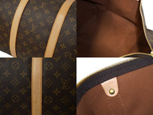 画像をギャラリービューアに読み込む, LOUIS VUITTON ルイヴィトン キーポルバンドリエール55 M41414 ボストンバッグ モノグラムキャンバス ブラウン 美品 中古 62985