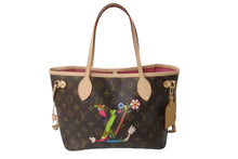 Load image into Gallery viewer, 極美品 LOUIS VUITTON ルイ ヴィトン 村上隆 モノグラム ネヴァーフル PM ハンドバッグ M95559 ブラウン マルチカラー 中古 62986