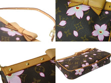 画像をギャラリービューアに読み込む, 極美品 LOUIS VUITTON ルイ ヴィトン 村上隆 ポシェットアクセソワール ポーチ M92006 モノグラムチェリーブロッサム 中古 62995