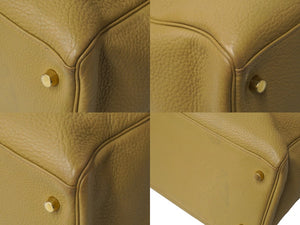 エルメス ケリー 40 2WAY ハンドバッグ 内縫 タバッグキャメル 茶色 シルバー金具 □L刻印 美品 中古 62996