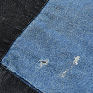 SWJP ショーンウェザースプーン デザイン Japanese Patchwork Pants PT-01 デニム生地 インディゴ ブラック グレー 野良着 リメイク ゴールド金具 美品 中古 4a006300