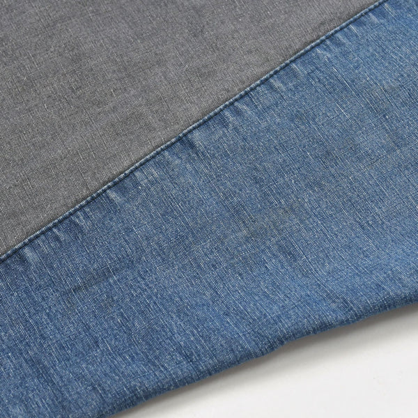 SWJP ショーンウェザースプーン デザイン Japanese Patchwork Pants PT-01 デニム生地 インディゴ ブラック グレー 野良着 リメイク ゴールド金具 美品 中古 4a006300