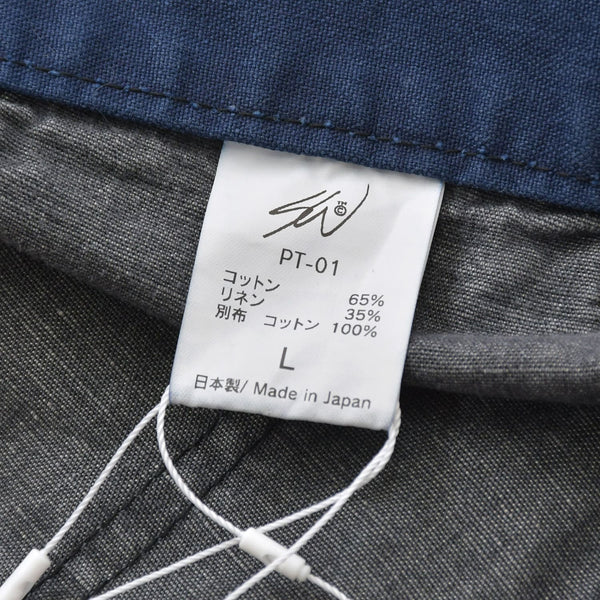 SWJP ショーンウェザースプーン デザイン Japanese Patchwork Pants PT-01 デニム生地 インディゴ ブラック グレー 野良着 リメイク ゴールド金具 美品 中古 4a006300