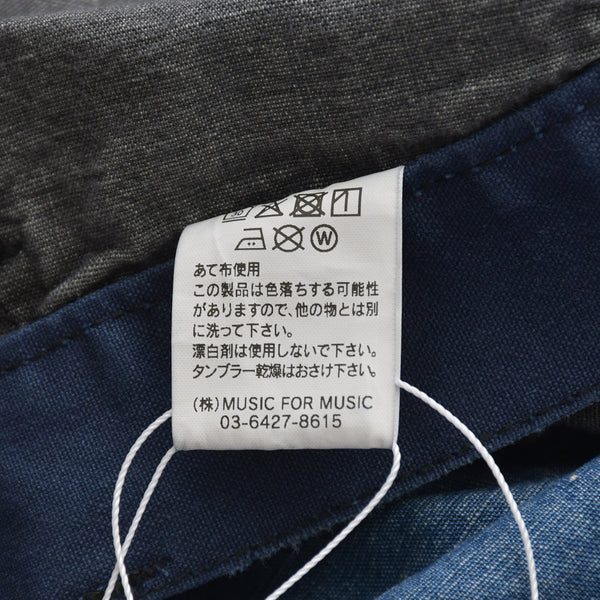 SWJP ショーンウェザースプーン デザイン Japanese Patchwork Pants PT-01 デニム生地 インディゴ ブラック グレー 野良着 リメイク ゴールド金具 美品 中古 4a006300