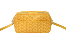 Load image into Gallery viewer, GOYARD ゴヤール カップヴェール ショルダーバッグ イエロー ヘリンボーン柄 ロゴ 斜めがけ カバン 美品 中古 63005