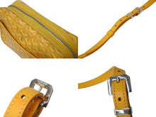 Load image into Gallery viewer, GOYARD ゴヤール カップヴェール ショルダーバッグ イエロー ヘリンボーン柄 ロゴ 斜めがけ カバン 美品 中古 63005