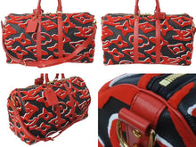 画像をギャラリービューアに読み込む, 極美品 LOUIS VUITTON ルイヴィトン キーポルバンドリエール45 ボストンバッグ M45546 モノグラムタフテッド レッド 中古 63008
