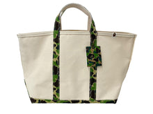 画像をギャラリービューアに読み込む, 新品未使用品 SAINT MICHAEL BAPE ベイプ トートバッグ L SM-YS8-0000-C34 24SS ベージュ グリーン コットン 中古 63010