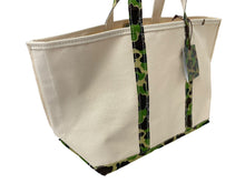 画像をギャラリービューアに読み込む, 新品未使用品 SAINT MICHAEL BAPE ベイプ トートバッグ L SM-YS8-0000-C34 24SS ベージュ グリーン コットン 中古 63010