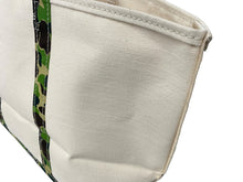 画像をギャラリービューアに読み込む, 新品未使用品 SAINT MICHAEL BAPE ベイプ トートバッグ L SM-YS8-0000-C34 24SS ベージュ グリーン コットン 中古 63010