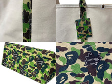 画像をギャラリービューアに読み込む, 新品未使用品 SAINT MICHAEL BAPE ベイプ トートバッグ L SM-YS8-0000-C34 24SS ベージュ グリーン コットン 中古 63010