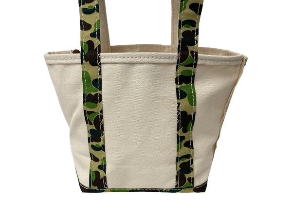 New and unused item SAINT MICHAEL BAPE Tote bag S SM-YS8-0000-C32 24SS Beige Green Cotton Used 63011 Genuine item