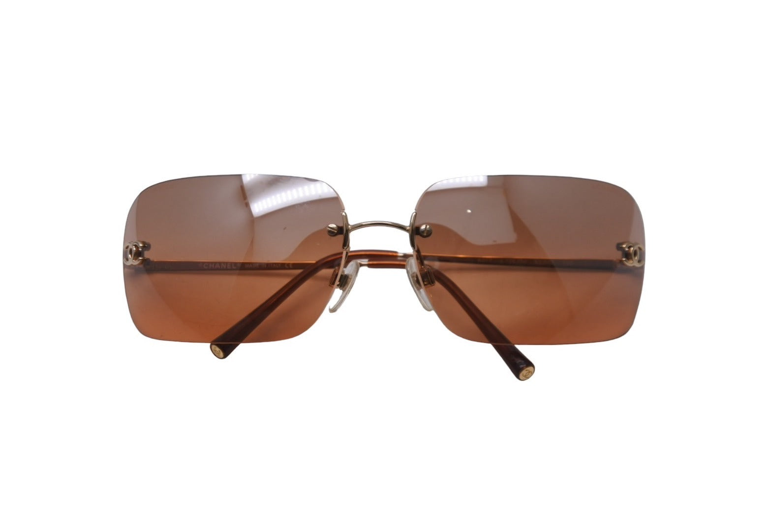 シャネル サングラス ココマーク ブラウン 極美品 CHANEL シャネル サングラス カラーレンズブラウンココマーク