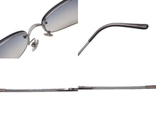 画像をギャラリービューアに読み込む, CHANEL シャネル ココマーク サングラス シルバー ブルー グラデーション アイウェア ロゴ 小物 55☐16 4099 美品 中古 63018