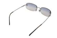 画像をギャラリービューアに読み込む, CHANEL シャネル ココマーク サングラス シルバー ブルー グラデーション アイウェア ロゴ 小物 55☐16 4099 美品 中古 63018