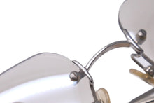 画像をギャラリービューアに読み込む, CHANEL シャネル ココマーク サングラス グレー シルバー ロゴ リムレス クリア アイウェア 小物 4017 62☐17 美品 中古 63024