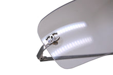 画像をギャラリービューアに読み込む, CHANEL シャネル ココマーク サングラス グレー シルバー ロゴ リムレス クリア アイウェア 小物 4017 62☐17 美品 中古 63024