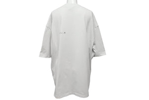 極美品 BALENCIAGA バレンシアガ 23AW BB CORP MEDIUM FIT Tシャツ 23AW クルーネック ホワイト サイズL 612966 TJV87 中古 63043