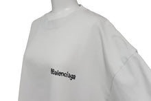 Load image into Gallery viewer, 極美品 BALENCIAGA バレンシアガ 23AW BB CORP MEDIUM FIT Tシャツ 23AW クルーネック ホワイト サイズL 612966 TJV87 中古 63043