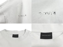 Load image into Gallery viewer, 極美品 BALENCIAGA バレンシアガ 23AW BB CORP MEDIUM FIT Tシャツ 23AW クルーネック ホワイト サイズL 612966 TJV87 中古 63043