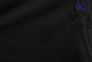 LOEWE ロエベ 半袖Ｔシャツ ポケットTシャツ 1727170 アナグラム 黒 コットン サイズ XL 美品 中古 63045