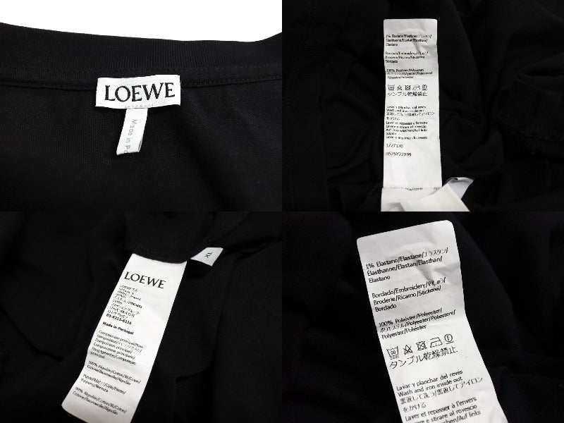 LOEWE ロエベ 半袖Ｔシャツ ポケットTシャツ 1727170 アナグラム 黒 コットン サイズ XL 美品 中古 63045 –  Casanova Vintage