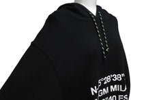 Load image into Gallery viewer, MSGM エムエスジーエム パーカー ブラック ホワイト サイズ L 3140MM182J コットン 美品 中古 63049