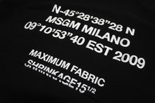 Load image into Gallery viewer, MSGM エムエスジーエム パーカー ブラック ホワイト サイズ L 3140MM182J コットン 美品 中古 63049